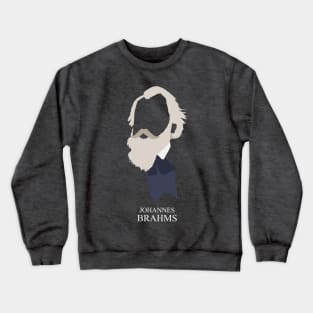 Johannes Brahms - Minimalist Portrait Crewneck Sweatshirt